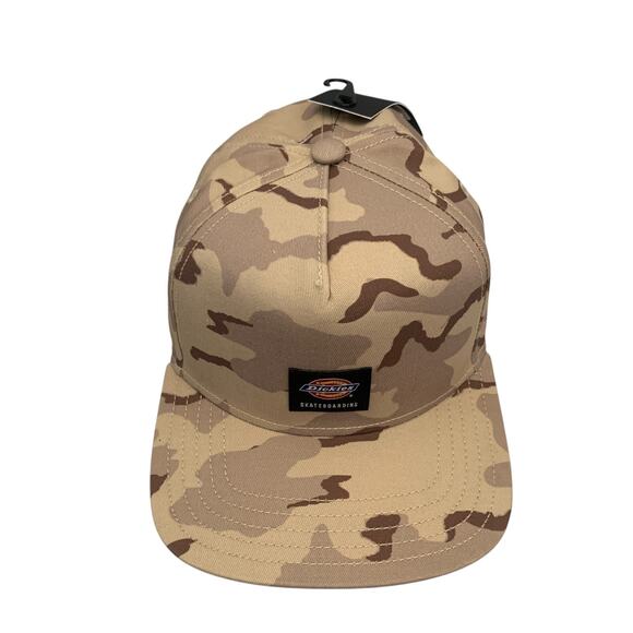 Dickies Skateboarding Mid Pro Adjustable Snapback Desert Camo Men's Cap Hat New - Picture 9 of 10